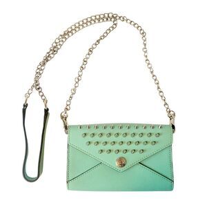 Rebecca Minkoff Mint Green Studded Chain Shoulder Bag
